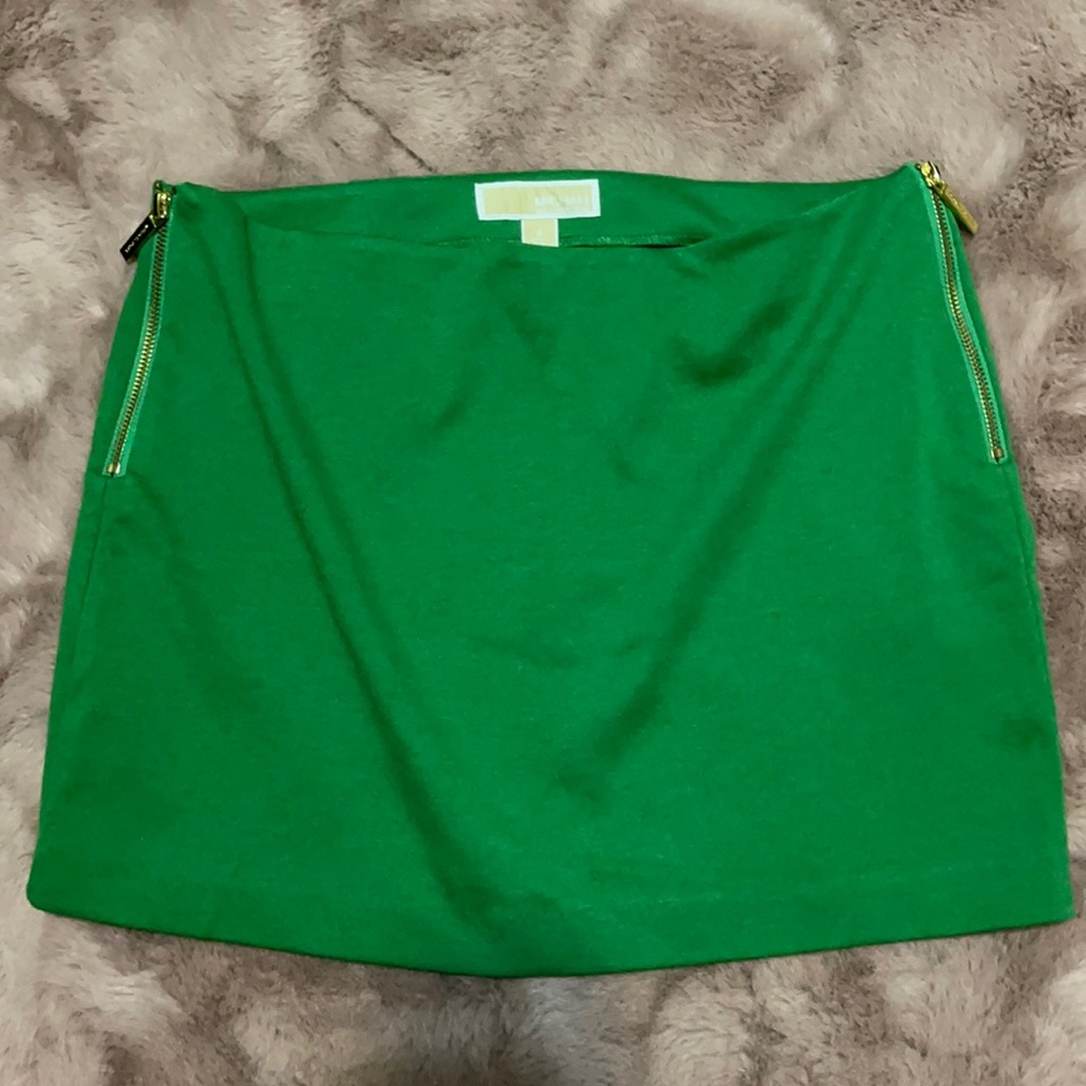 Michael Kors emerald green mini skirt sz8